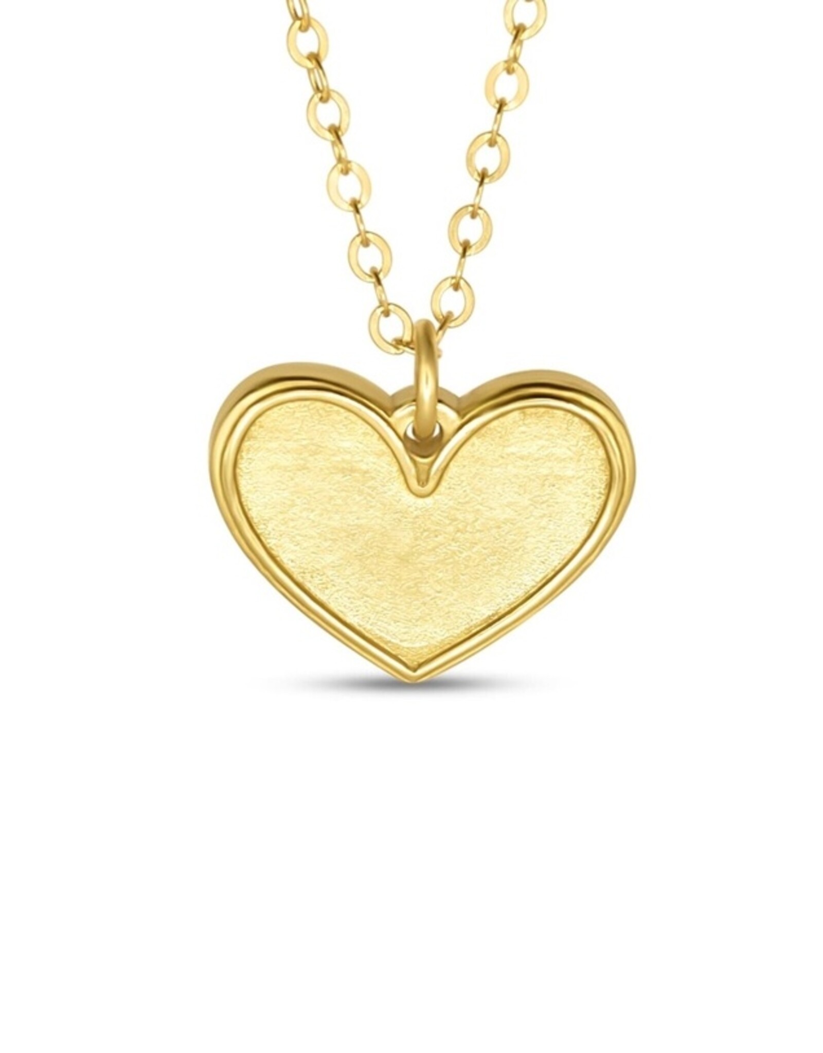 Madison Sterling 22"-Heart/1 Cor. 13:13 (Petite Pendant) Necklace