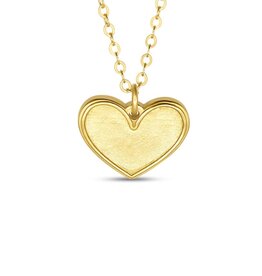 Madison Sterling 22"-Heart/1 Cor. 13:13 (Petite Pendant) Necklace