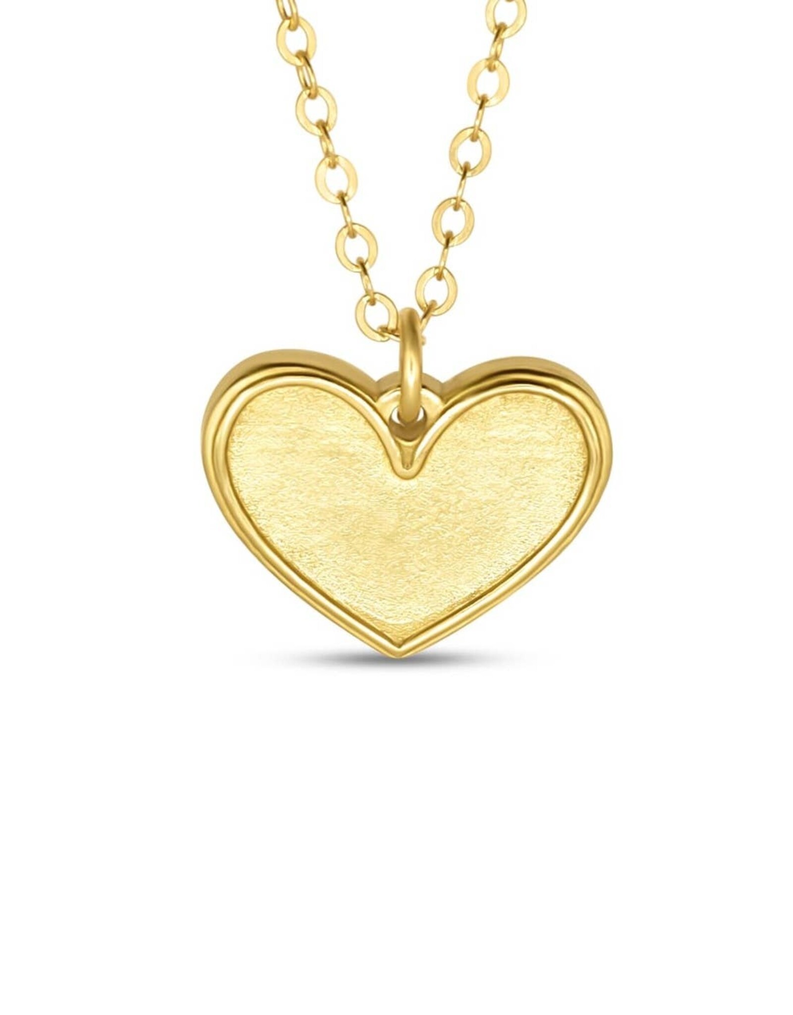 Madison Sterling 16" Heart/1 Cor. 13:13 (Petite Pendant) Necklace