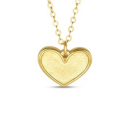 Madison Sterling 16" Heart/1 Cor. 13:13 (Petite Pendant) Necklace