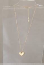 Madison Sterling 16" Heart/1 Cor. 13:13 (Petite Pendant) Necklace