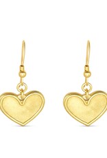 Madison Sterling French Hook Earring- Heart/1 Cor. 13:13
