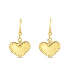Madison Sterling French Hook Earring- Heart/1 Cor. 13:13