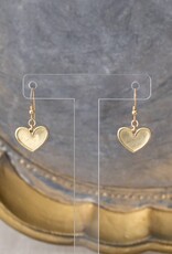 Madison Sterling French Hook Earring- Heart/1 Cor. 13:13