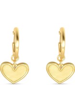 Madison Sterling Hoop Earring-Heart/1 Cor. 13:13