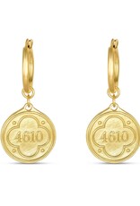 Madison Sterling Hoop Earring-Psalm 46:10