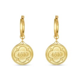 Madison Sterling Hoop Earring-Psalm 46:10