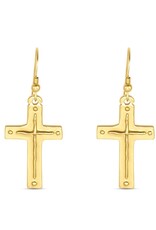 Madison Sterling French Hook Earring- Cross/Titus 3:4-5
