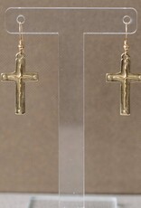 Madison Sterling French Hook Earring- Cross/Titus 3:4-5