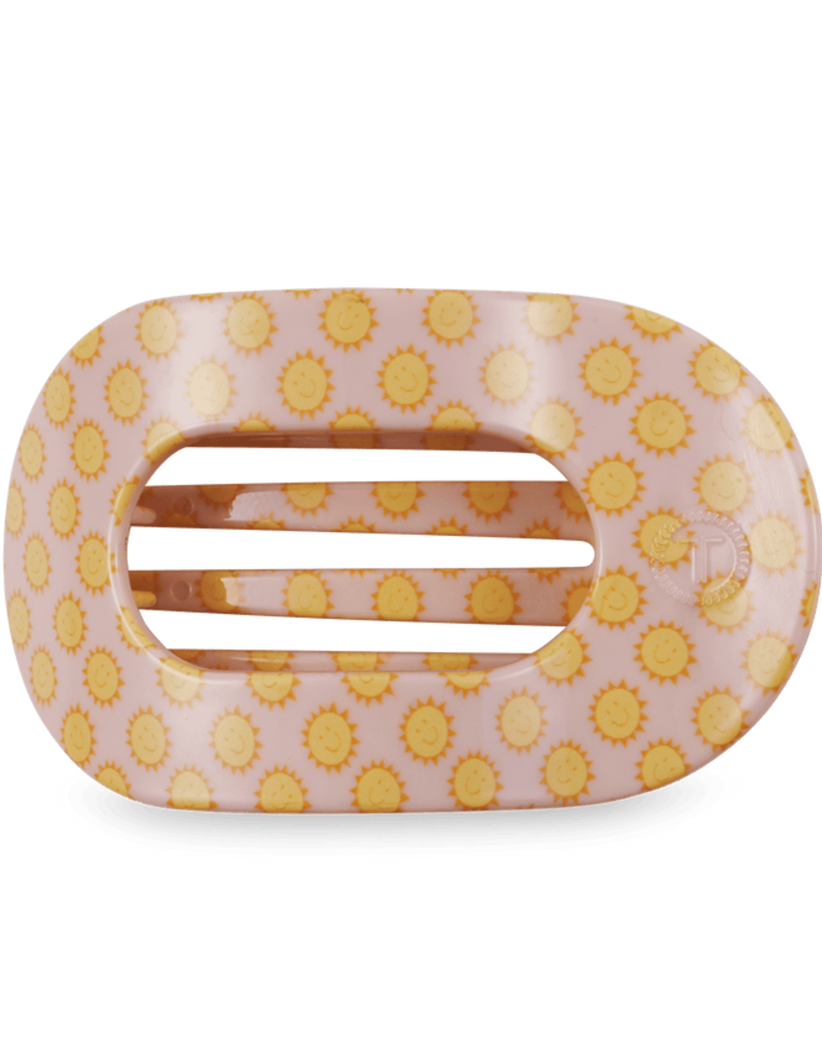 Teleties Teleties Flat Round Hair Clip- Sunny Days Ahead