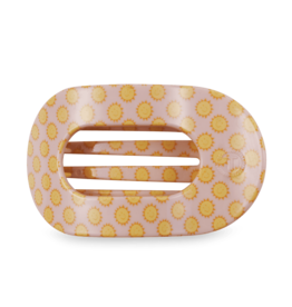 Teleties Teleties Flat Round Hair Clip- Sunny Days Ahead
