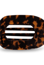 Teleties Teleties Flat Round Hair Clip- Tortoise