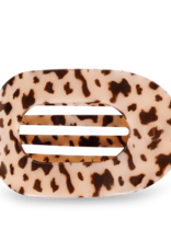 Teleties Teleties Flat Round Hair Clip-Blonde Tortoise