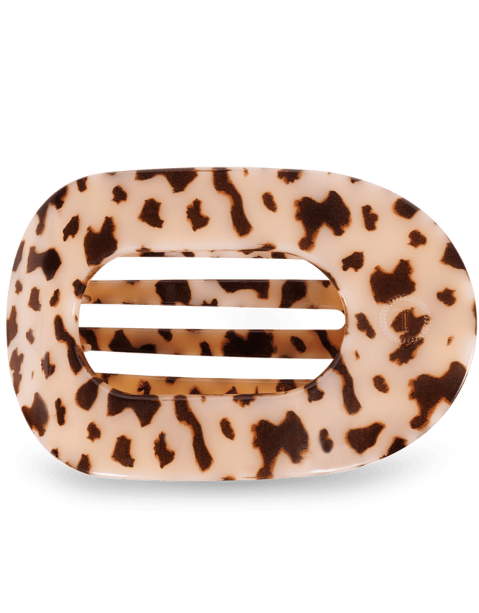 Teleties Teleties Flat Round Hair Clip-Blonde Tortoise