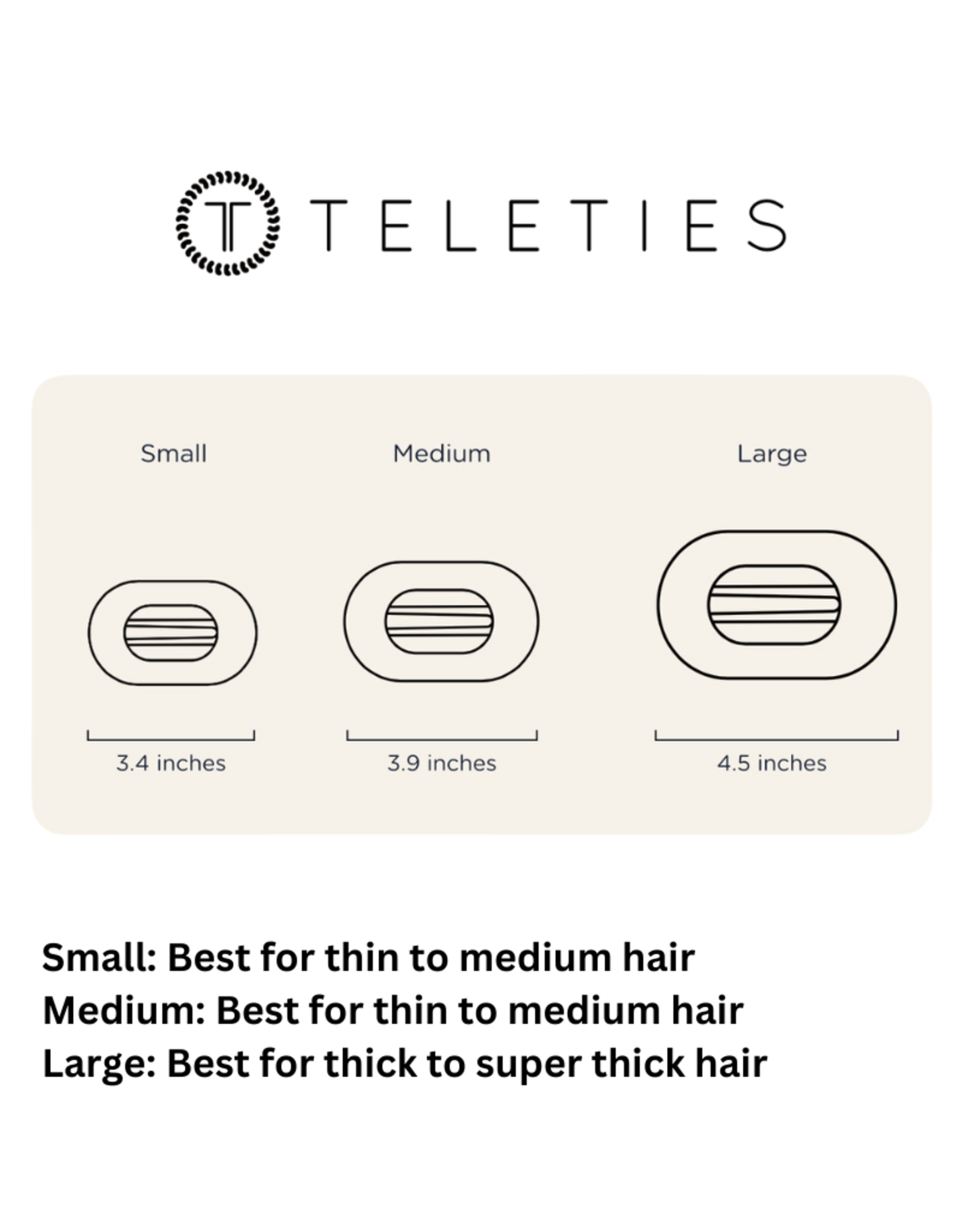 Teleties Teleties Flat Round Hair Clip-Blonde Tortoise