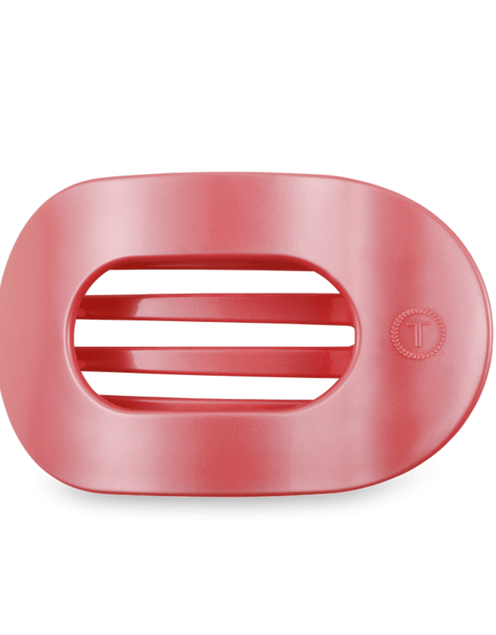 Teleties Teleties Flat Round Hair Clip- Calming Coral