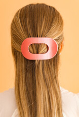 Teleties Teleties Flat Round Hair Clip- Calming Coral