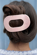 Teleties Teleties Flat Round Hair Clip- Pearly Pink