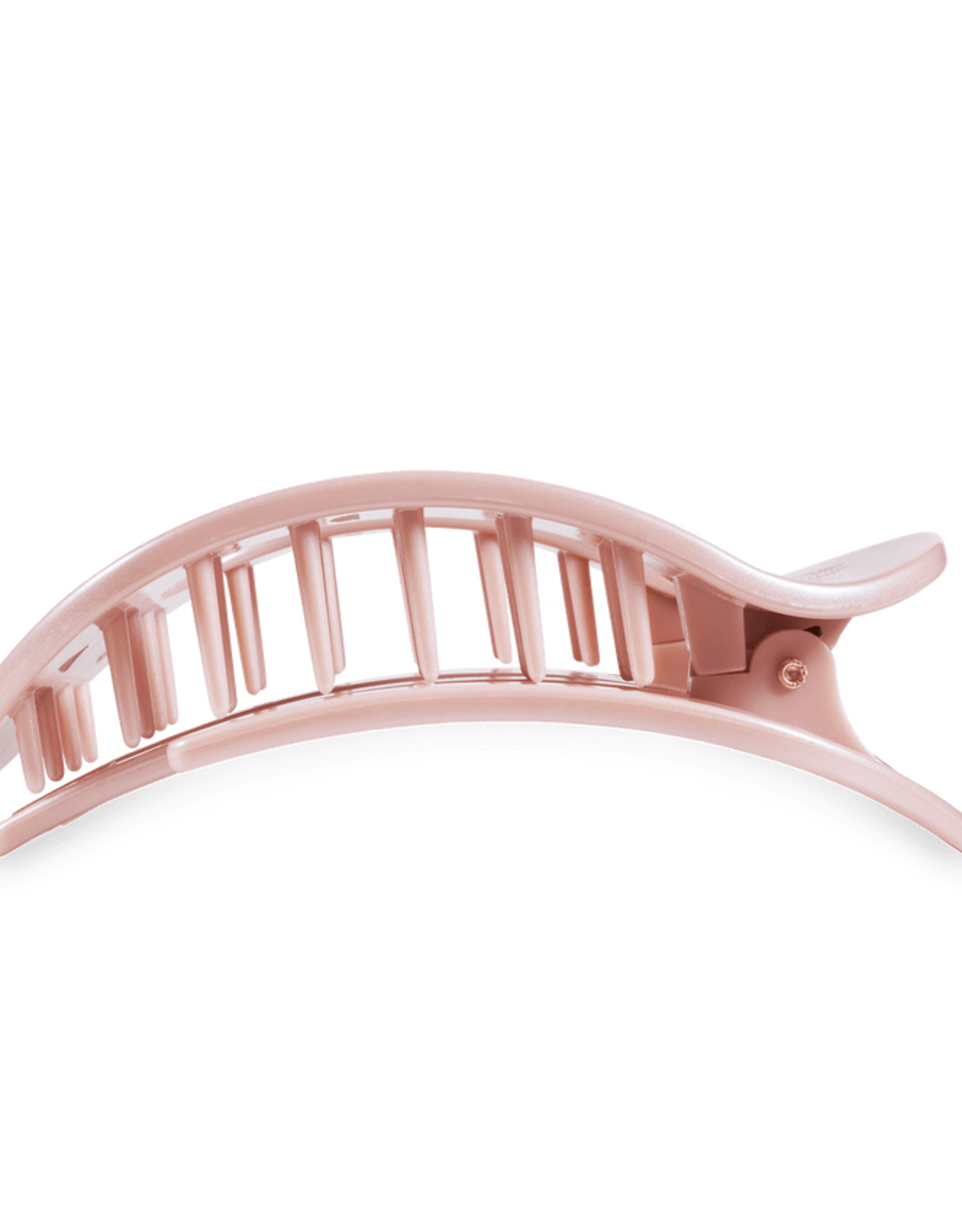 Teleties Teleties Flat Round Hair Clip- Pearly Pink