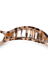 Teleties Teleties Flat Round Hair Clip-Blonde Tortoise