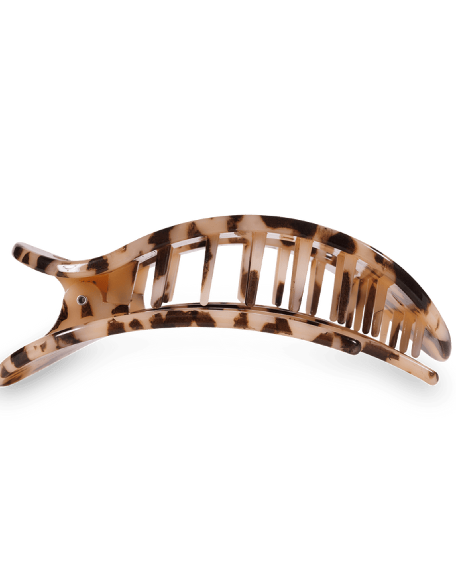 Teleties Teleties Flat Round Hair Clip-Blonde Tortoise