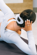 Teleties Teleties Flat Round Hair Clip- Coconut White