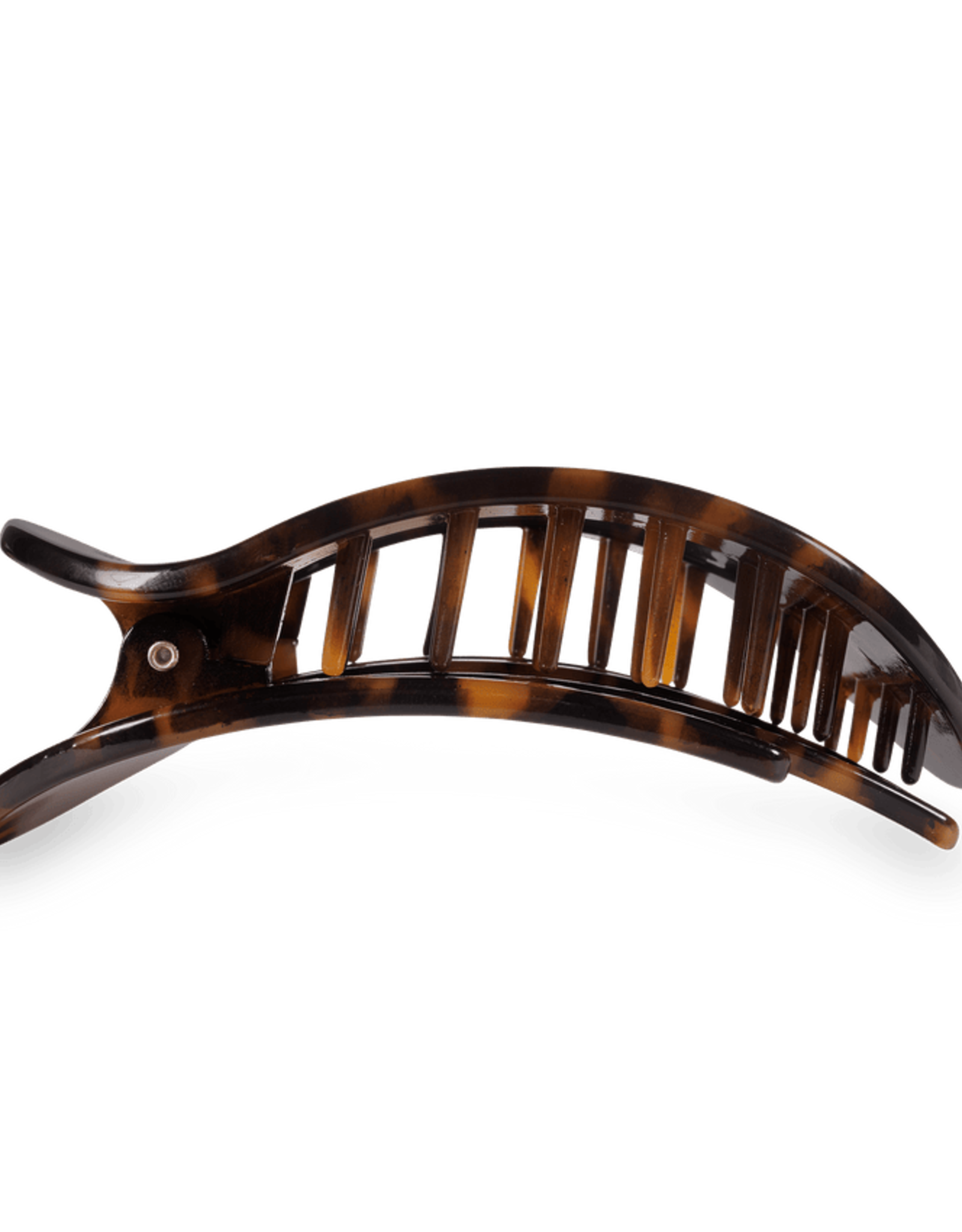 Teleties Teleties Flat Round Hair Clip- Tortoise