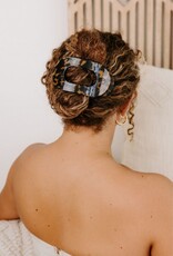 Teleties Teleties Flat Round Hair Clip- Tortoise