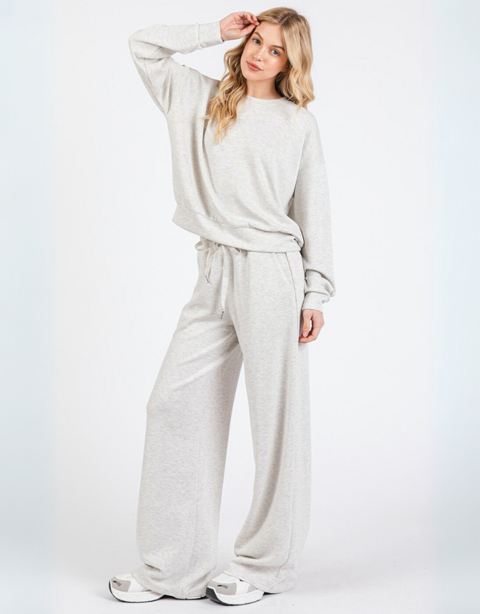 Ultra Soft Pullover & Pant Set- Oat