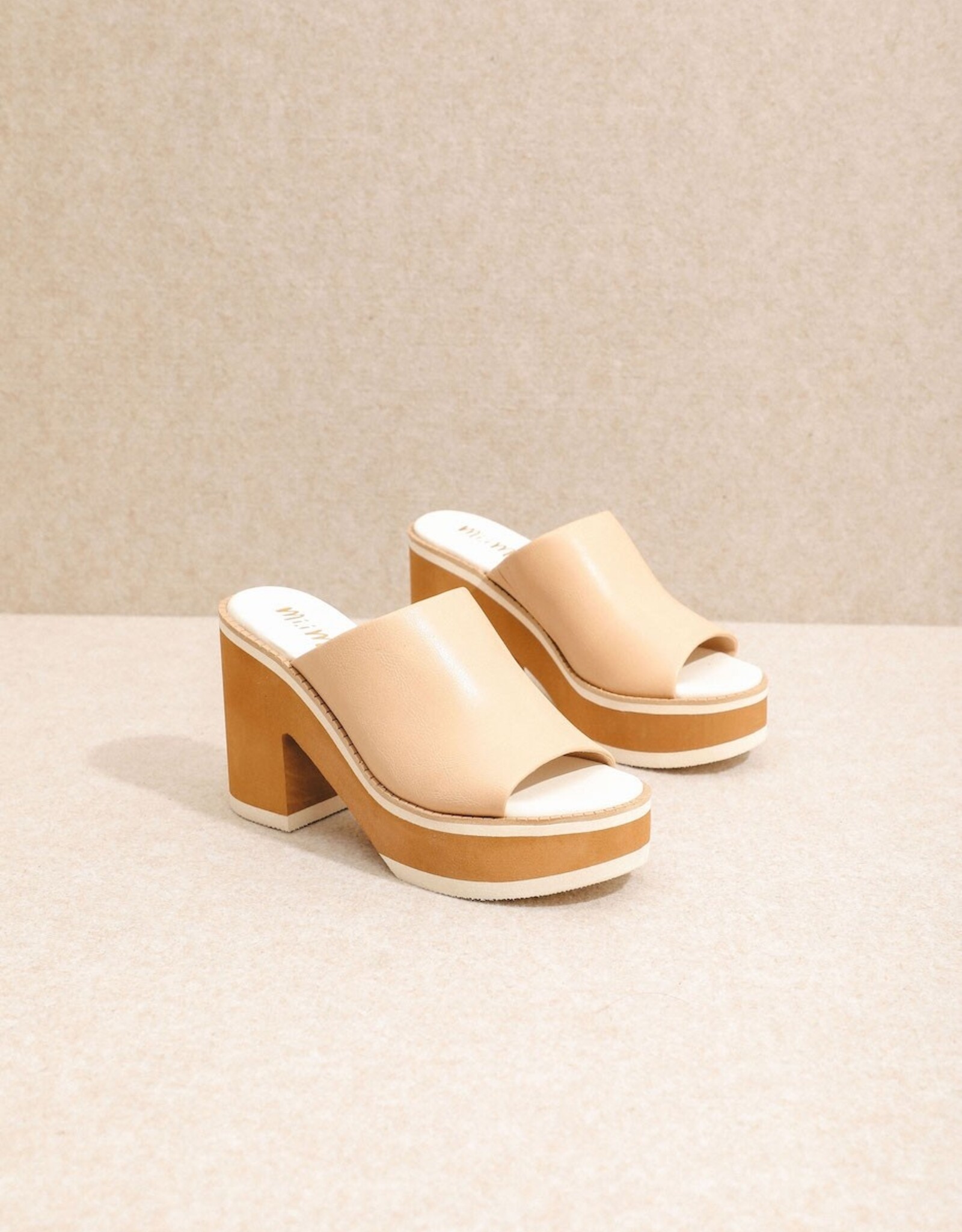 MiiM Jemma Chunky Platform Sandal- Nude