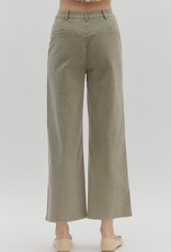 Olive Front Pocket Pants