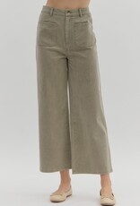 Olive Front Pocket Pants