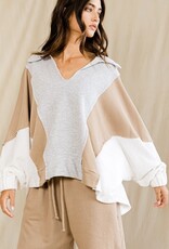 Neutral V-Neck Pullover