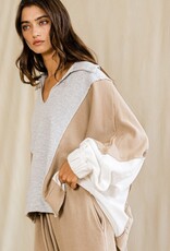 Neutral V-Neck Pullover