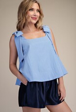 Sky Blue Bow Tank Top