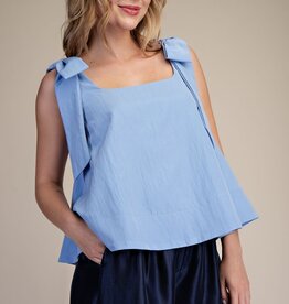 Sky Blue Bow Tank Top