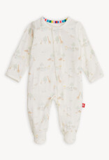 Magnetic  Me White Serene Safari Footie