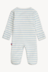 Magnetic  Me Blue Stripe Organic Cotton Footie