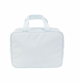 Apple of My Isla The Take It Tote- Blue Gingham