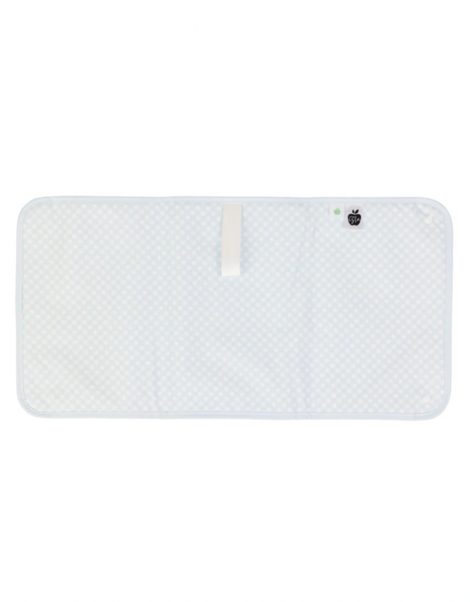 Apple of My Isla The Changing Pad- Blue Gingham