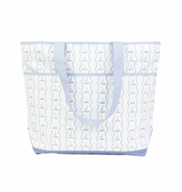 Apple of My Isla The Beach Bag- Sailboats