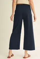 Navy Scallop Pocket Pant