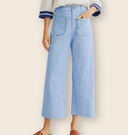 Blue Scallop Pocket Pant