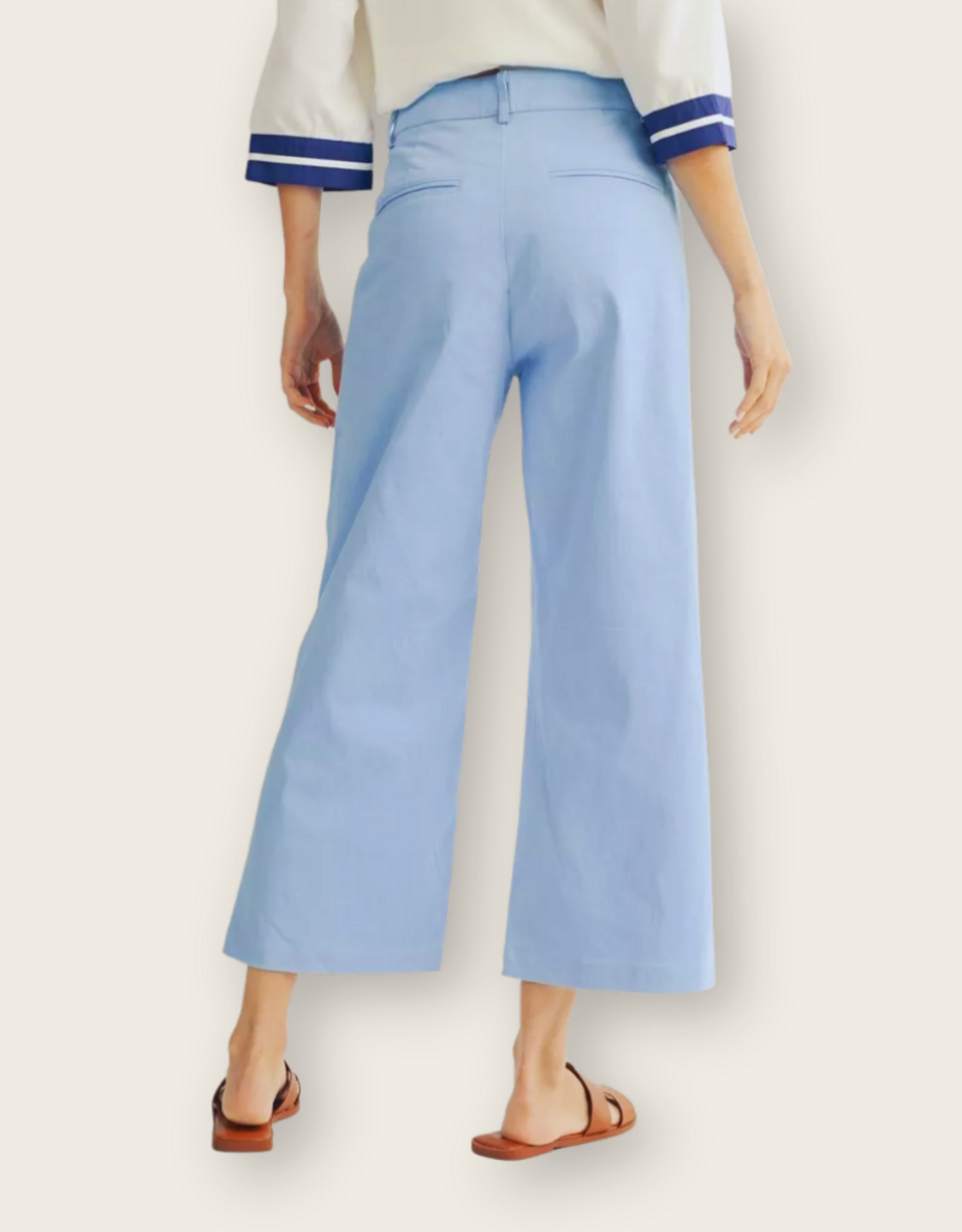 Blue Scallop Pocket Pant