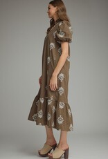 Botanical Embroidered Dress