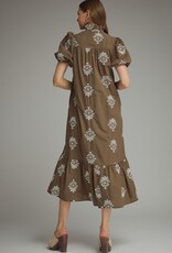 Botanical Embroidered Dress