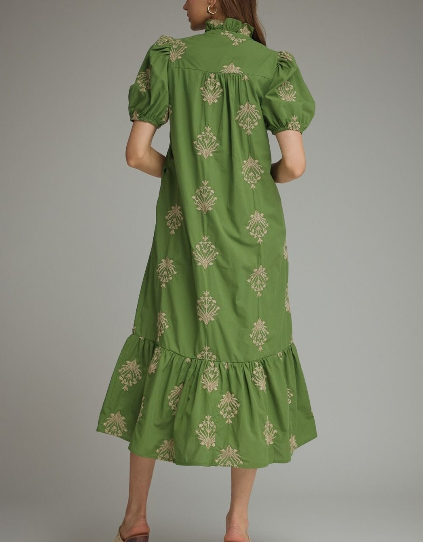Botanical Embroidered Dress