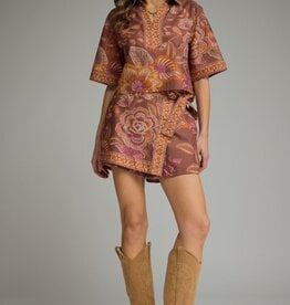 Terra Cotta Botanical Skort Set