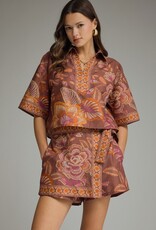Terra Cotta Botanical Skort Set
