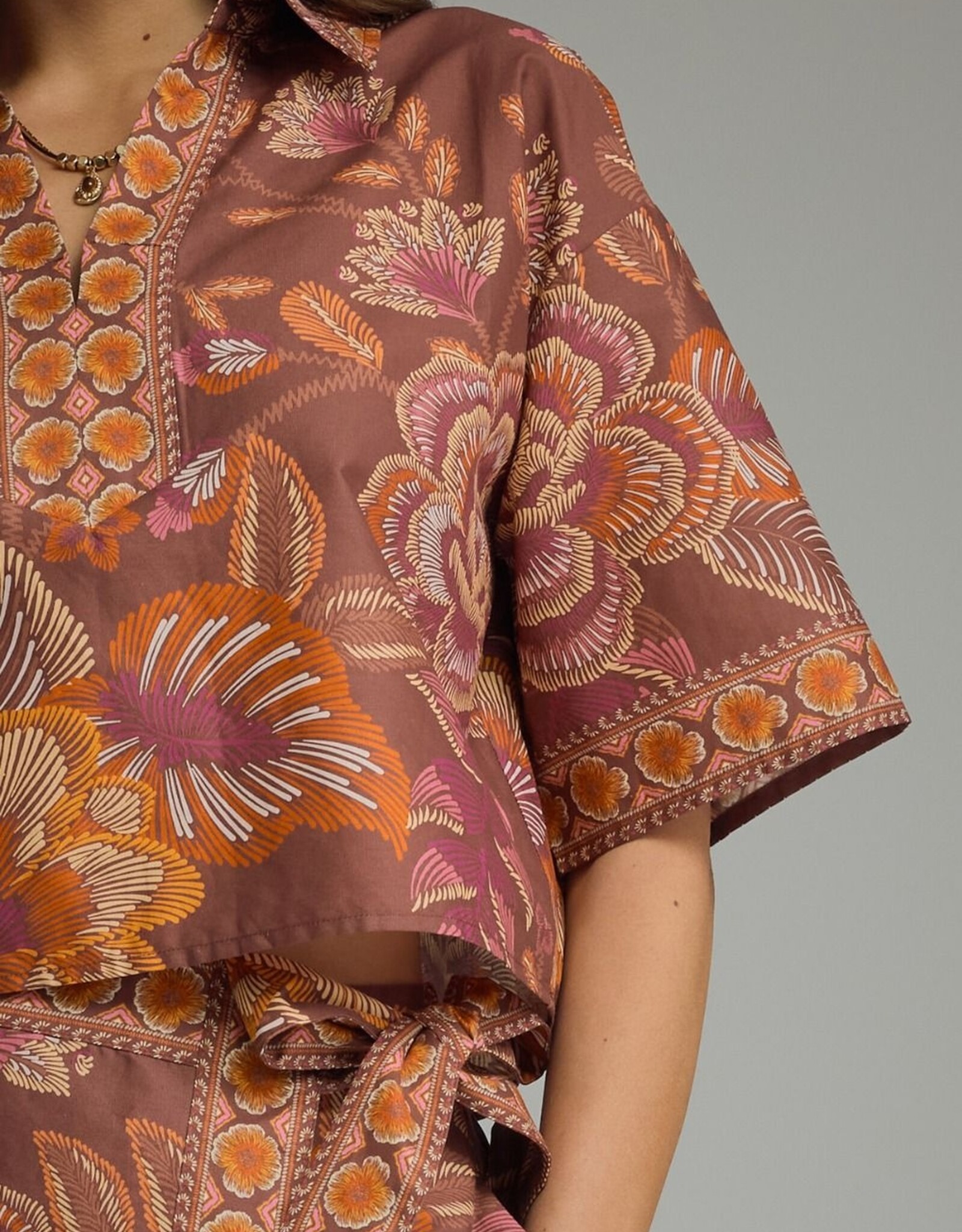 Terra Cotta Botanical Skort Set